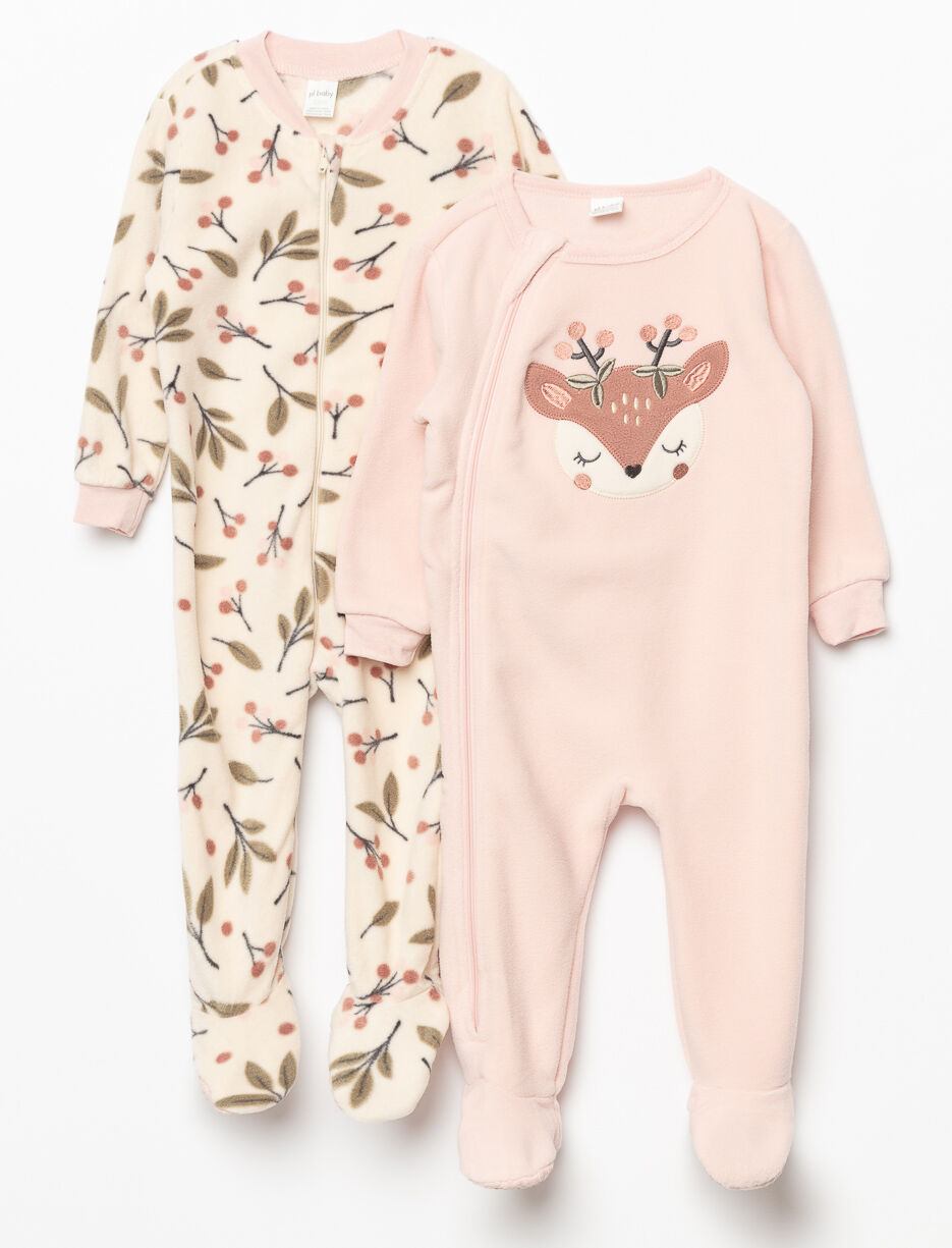 Fleece one sale piece pajamas