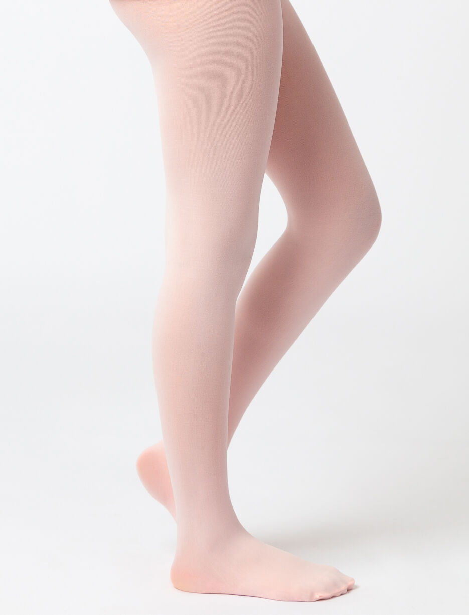 leg elegant Collants avec pieds en microfibre doux et opaques de couleur  unie pour filles (5-7, Sk. : : Mode