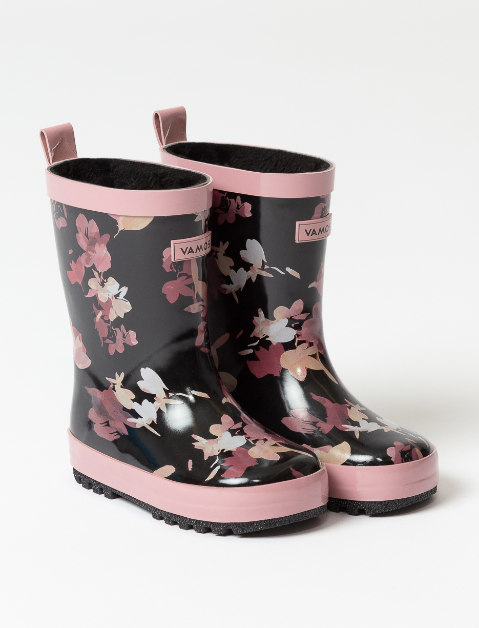 Women's floral hot sale rain boots